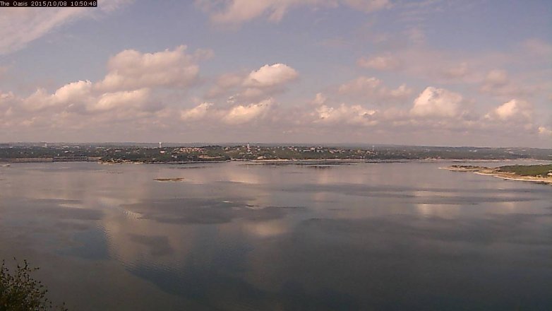 Lake Travis webcam, October 8, 2015 9:55 AM CT