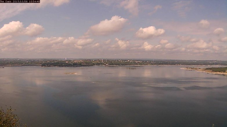 Lake Travis webcam, October 8, 2015 10:00 AM CT
