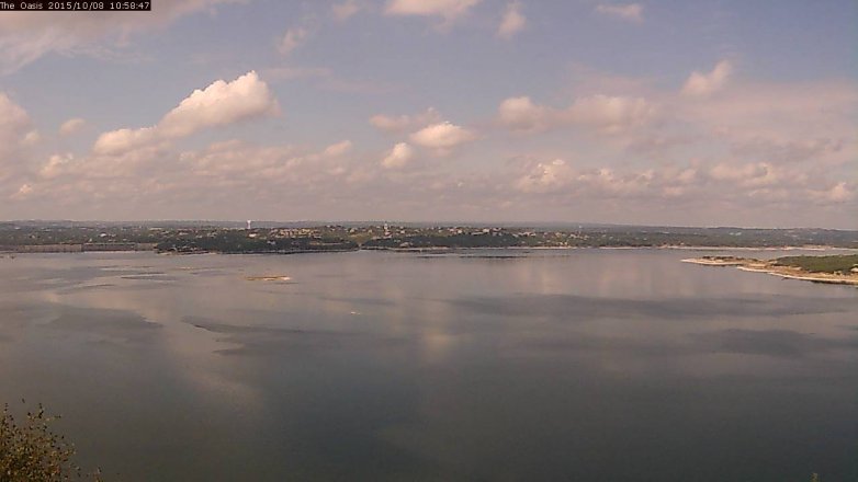 Lake Travis webcam, October 8, 2015 10:05 AM CT