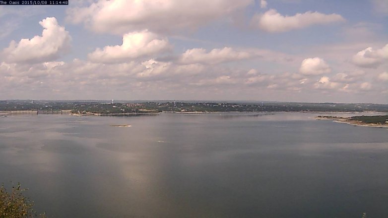 Lake Travis webcam, October 8, 2015 10:20 AM CT