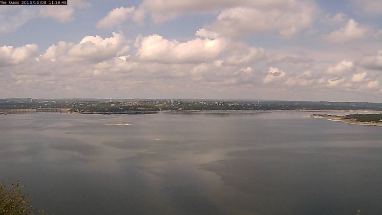Lake Travis webcam, October 8, 2015 10:25 AM CT