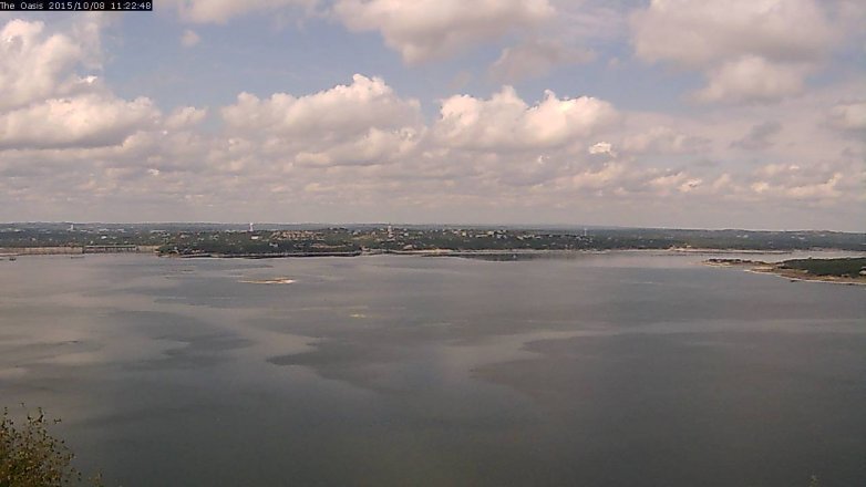 Lake Travis webcam, October 8, 2015 10:30 AM CT