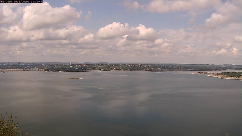 Lake Travis webcam, October 8, 2015 10:35 AM CT