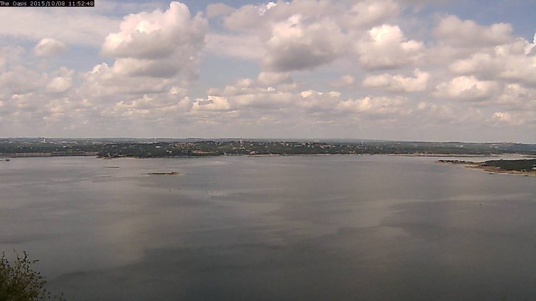 Lake Travis webcam, October 8, 2015 11:00 AM CT