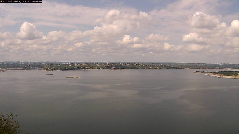 Lake Travis webcam, October 8, 2015 11:05 AM CT
