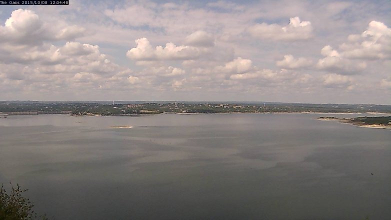 Lake Travis webcam, October 8, 2015 11:10 AM CT