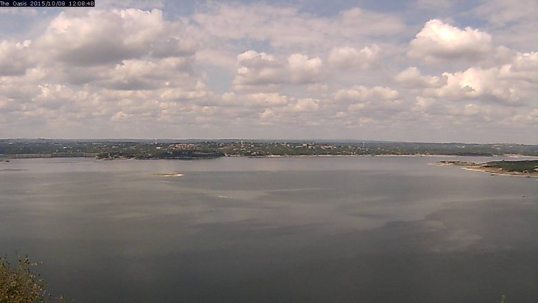 Lake Travis webcam, October 8, 2015 11:15 AM CT