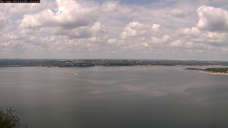 Lake Travis webcam, October 8, 2015 11:20 AM CT