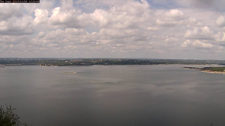 Lake Travis webcam, October 8, 2015 11:25 AM CT