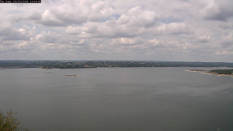 Lake Travis webcam, October 8, 2015 11:50 AM CT