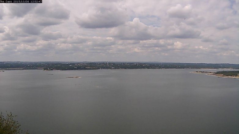 Lake Travis webcam, October 8, 2015 12:00 PM CT