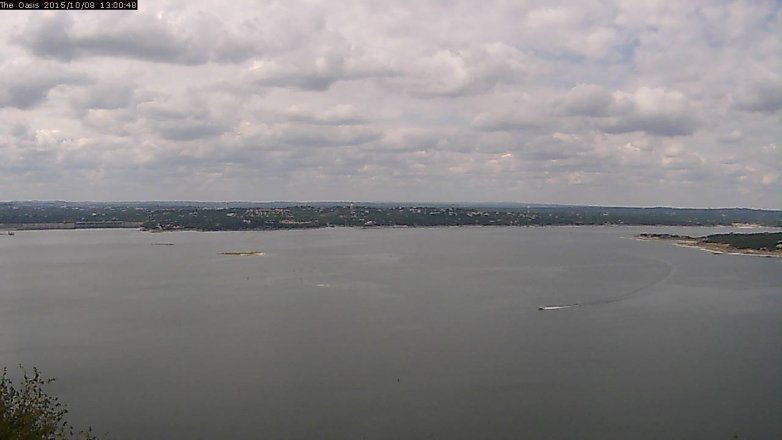 Lake Travis webcam, October 8, 2015 12:05 PM CT