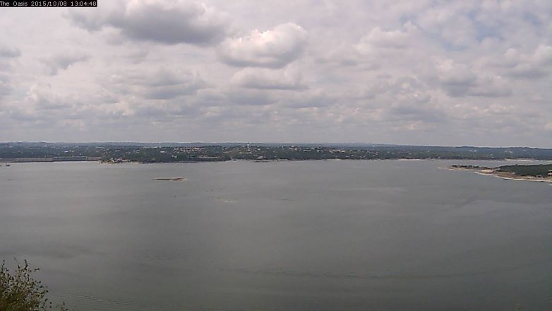 Lake Travis webcam, October 8, 2015 12:10 PM CT
