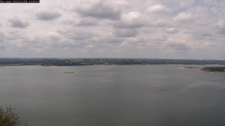Lake Travis webcam, October 8, 2015 12:15 PM CT