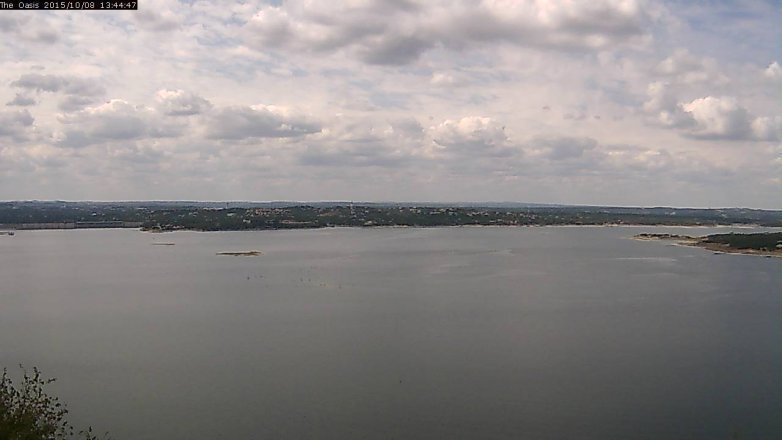 Lake Travis webcam, October 8, 2015 12:50 PM CT