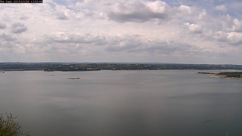 Lake Travis webcam, October 8, 2015 1:00 PM CT