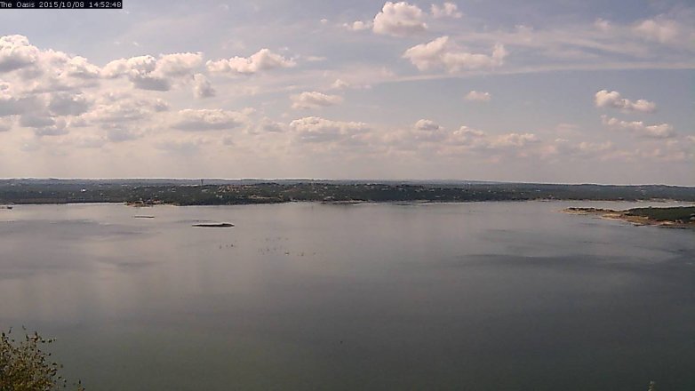 Lake Travis webcam, October 8, 2015 2:00 PM CT