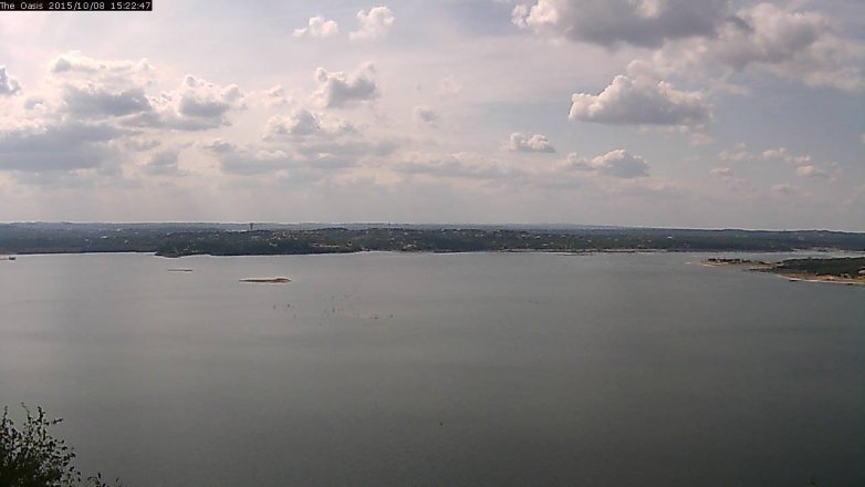 Lake Travis webcam, October 8, 2015 2:30 PM CT
