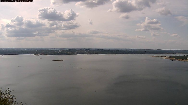 Lake Travis webcam, October 8, 2015 2:35 PM CT