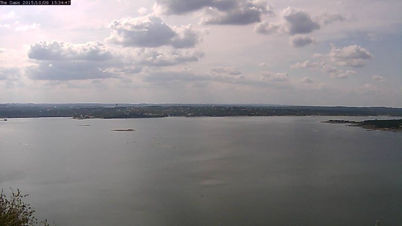 Lake Travis webcam, October 8, 2015 2:40 PM CT