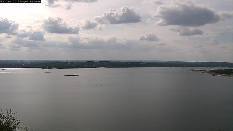 Lake Travis webcam, October 8, 2015 3:15 PM CT