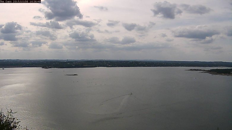 Lake Travis webcam, October 8, 2015 3:40 PM CT