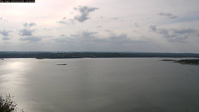 Lake Travis webcam, October 8, 2015 3:50 PM CT