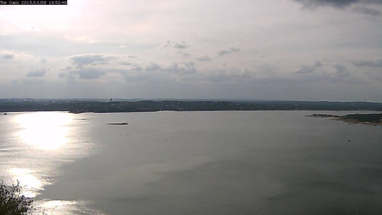Lake Travis webcam, October 8, 2015 4:00 PM CT