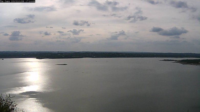 Lake Travis webcam, October 8, 2015 4:20 PM CT