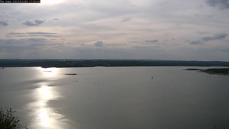 Lake Travis webcam, October 8, 2015 4:35 PM CT