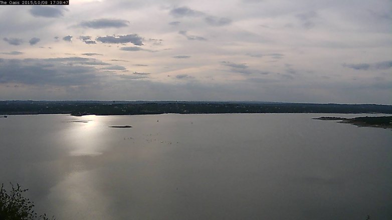 Lake Travis webcam, October 8, 2015 4:45 PM CT