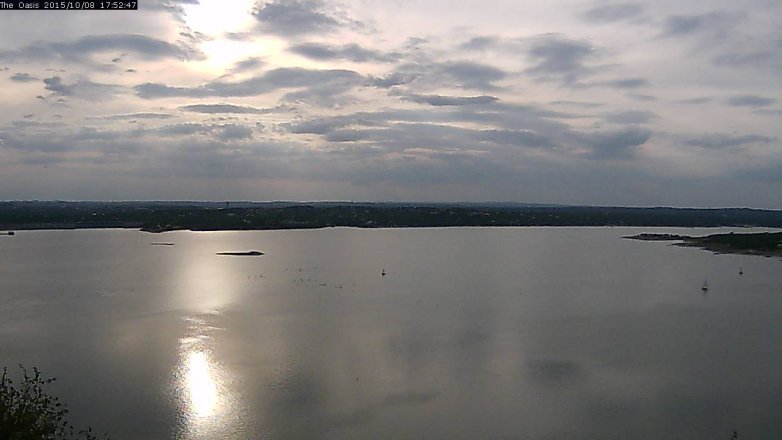Lake Travis webcam, October 8, 2015 5:00 PM CT