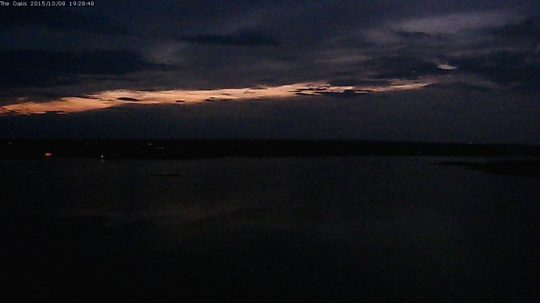 Lake Travis webcam, October 8, 2015 6:35 PM CT