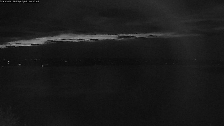 Lake Travis webcam, October 8, 2015 6:40 PM CT