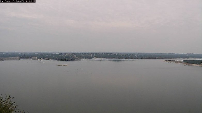 Lake Travis webcam, October 9, 2015 11:10 AM CT