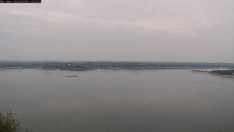 Lake Travis webcam, October 9, 2015 11:15 AM CT