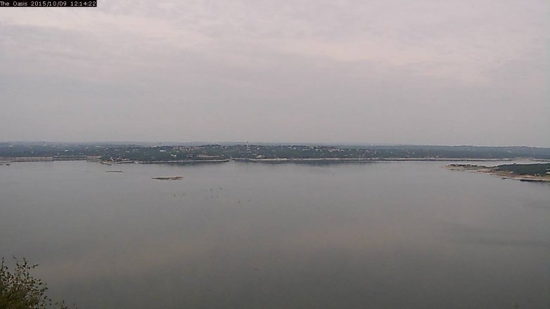 Lake Travis webcam, October 9, 2015 11:20 AM CT