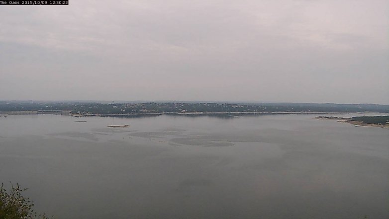 Lake Travis webcam, October 9, 2015 11:35 AM CT