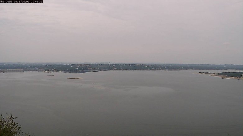 Lake Travis webcam, October 9, 2015 11:50 AM CT