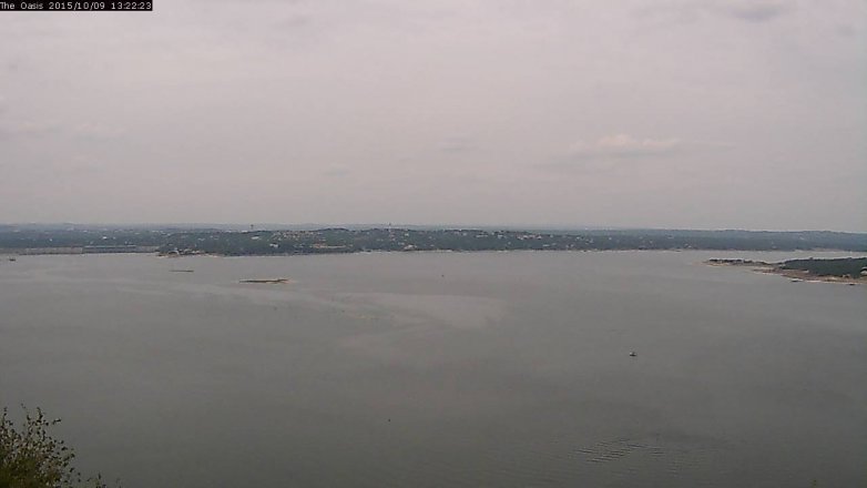 Lake Travis webcam, October 9, 2015 12:30 PM CT