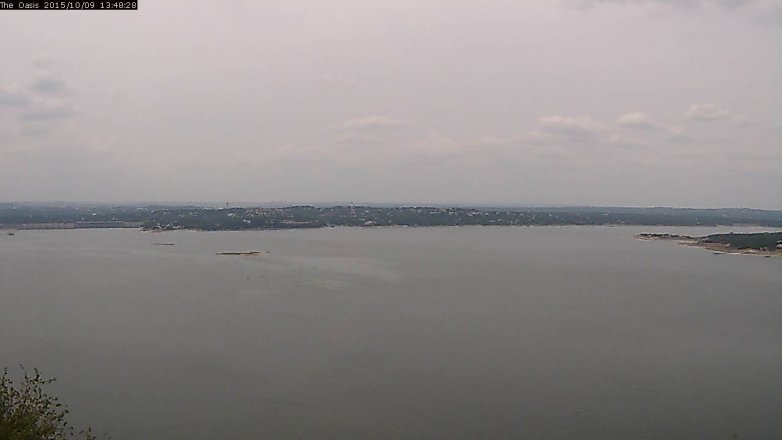 Lake Travis webcam, October 9, 2015 12:55 PM CT