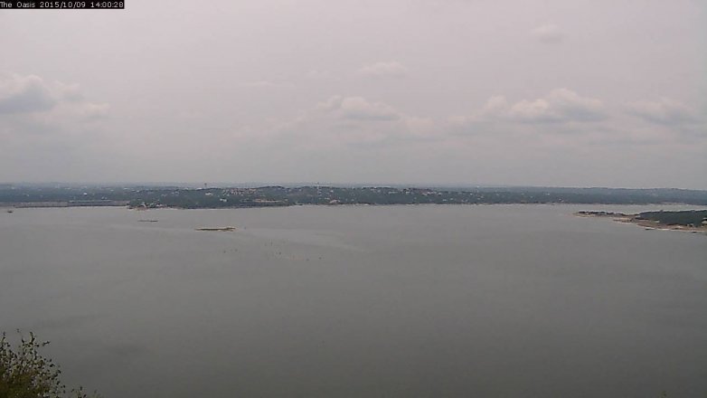 Lake Travis webcam, October 9, 2015 1:05 PM CT