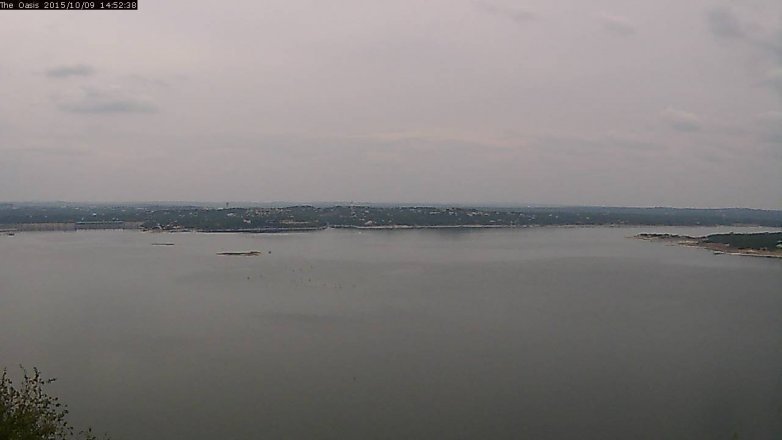 Lake Travis webcam, October 9, 2015 2:00 PM CT