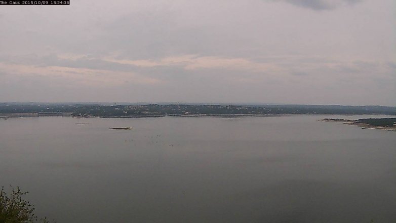 Lake Travis webcam, October 9, 2015 2:30 PM CT