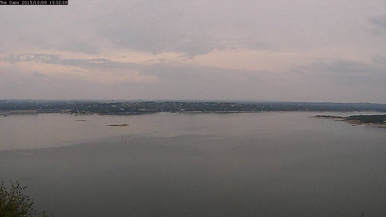 Lake Travis webcam, October 9, 2015 2:40 PM CT