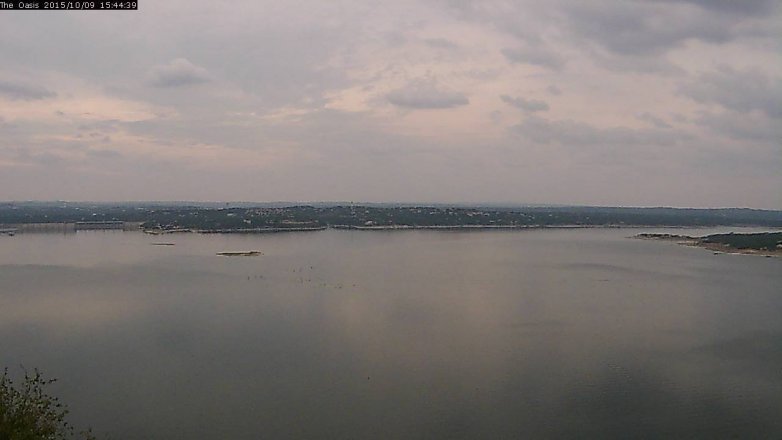 Lake Travis webcam, October 9, 2015 2:50 PM CT