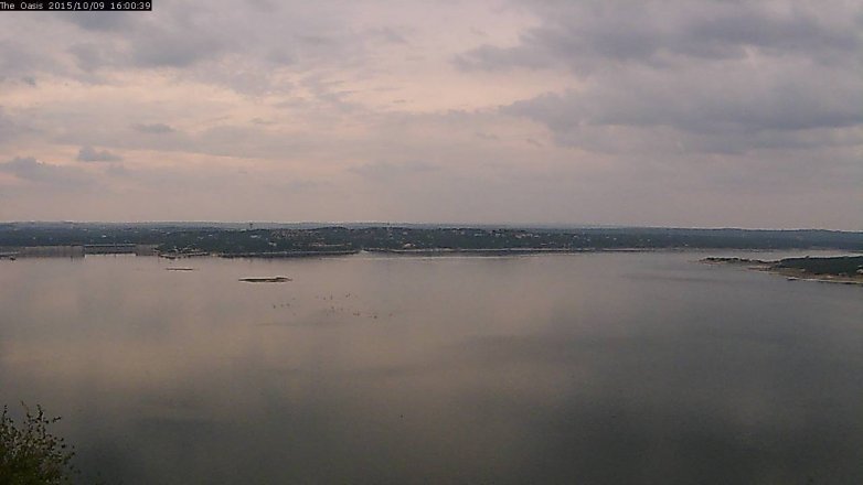 Lake Travis webcam, October 9, 2015 3:05 PM CT