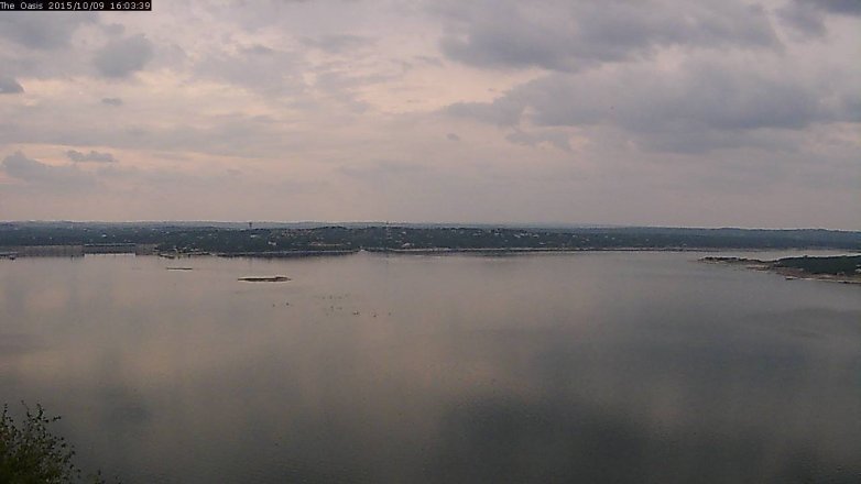 Lake Travis webcam, October 9, 2015 3:10 PM CT