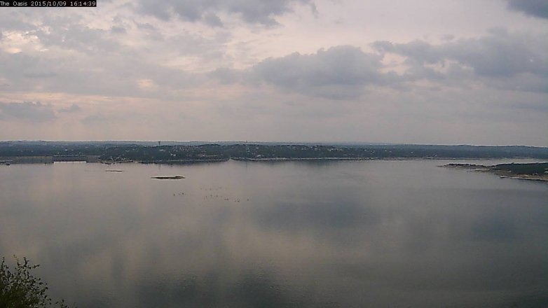 Lake Travis webcam, October 9, 2015 3:20 PM CT