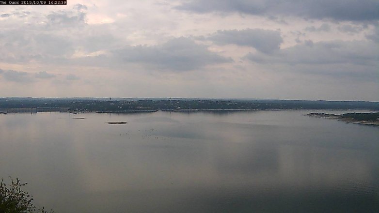 Lake Travis webcam, October 9, 2015 3:30 PM CT